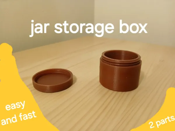 Petite boîte de rangement à couvercle vissé