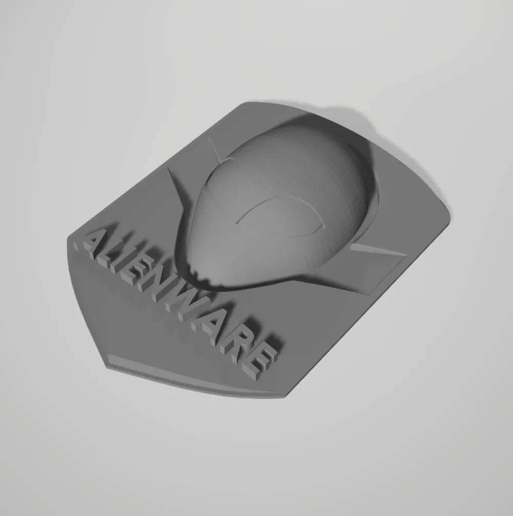 Alienware Logo / Badge (Custom) - Free 3D Print Model - MakerWorld