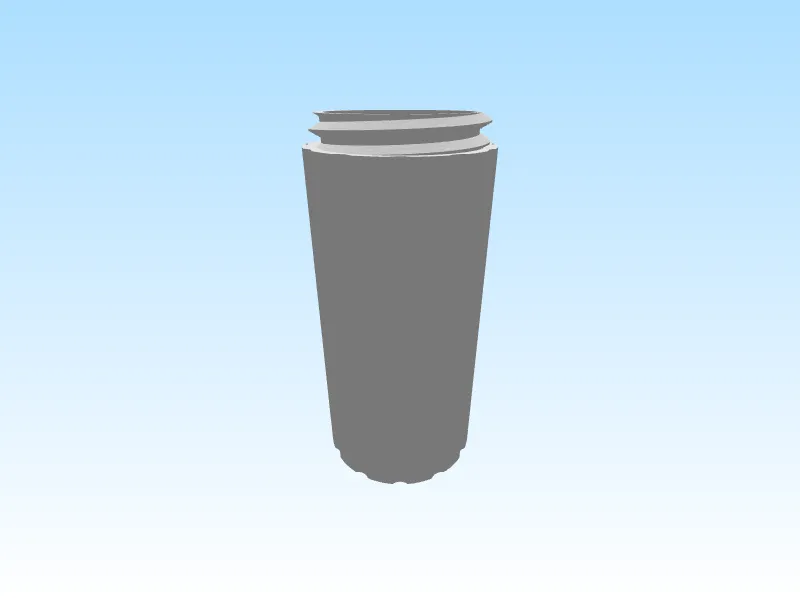 Tall screw container with simple screw lid