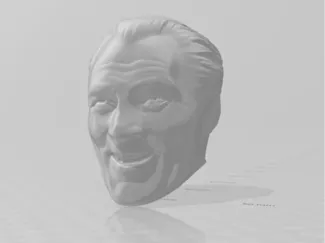 Crime Boss action figure head