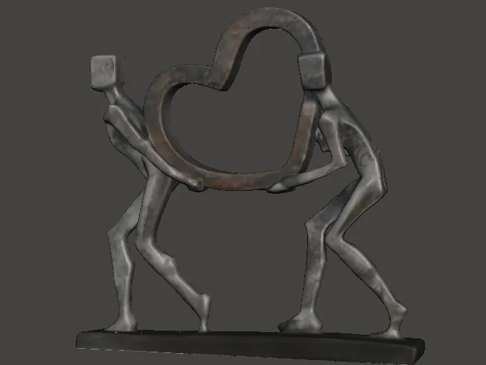 Perfect Carrying Heart Figure Valentine's Day Love