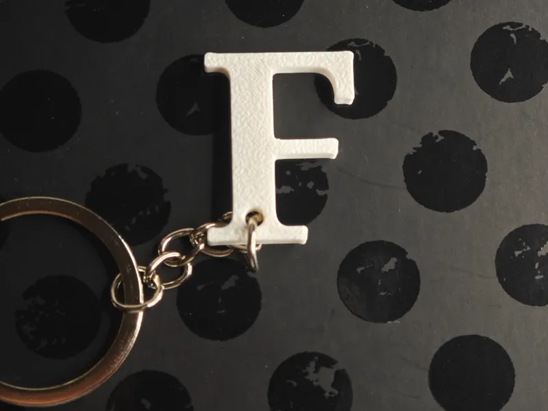 F letter keychain