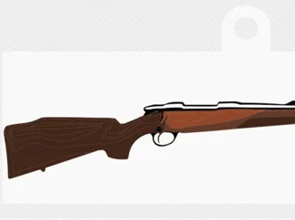Hunting rifle keychain