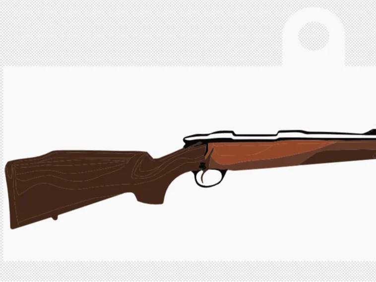 Hunting rifle keychain