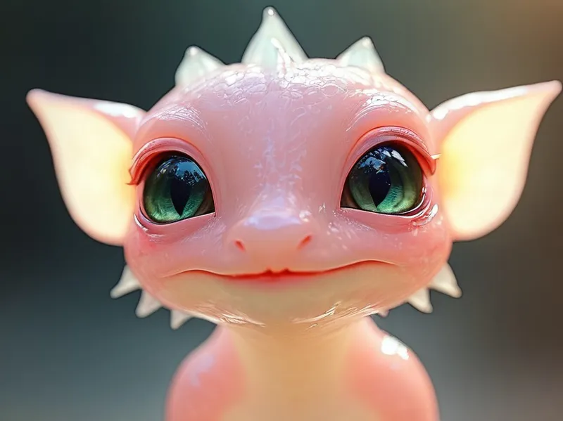 spiky creature with tail and pointy ears