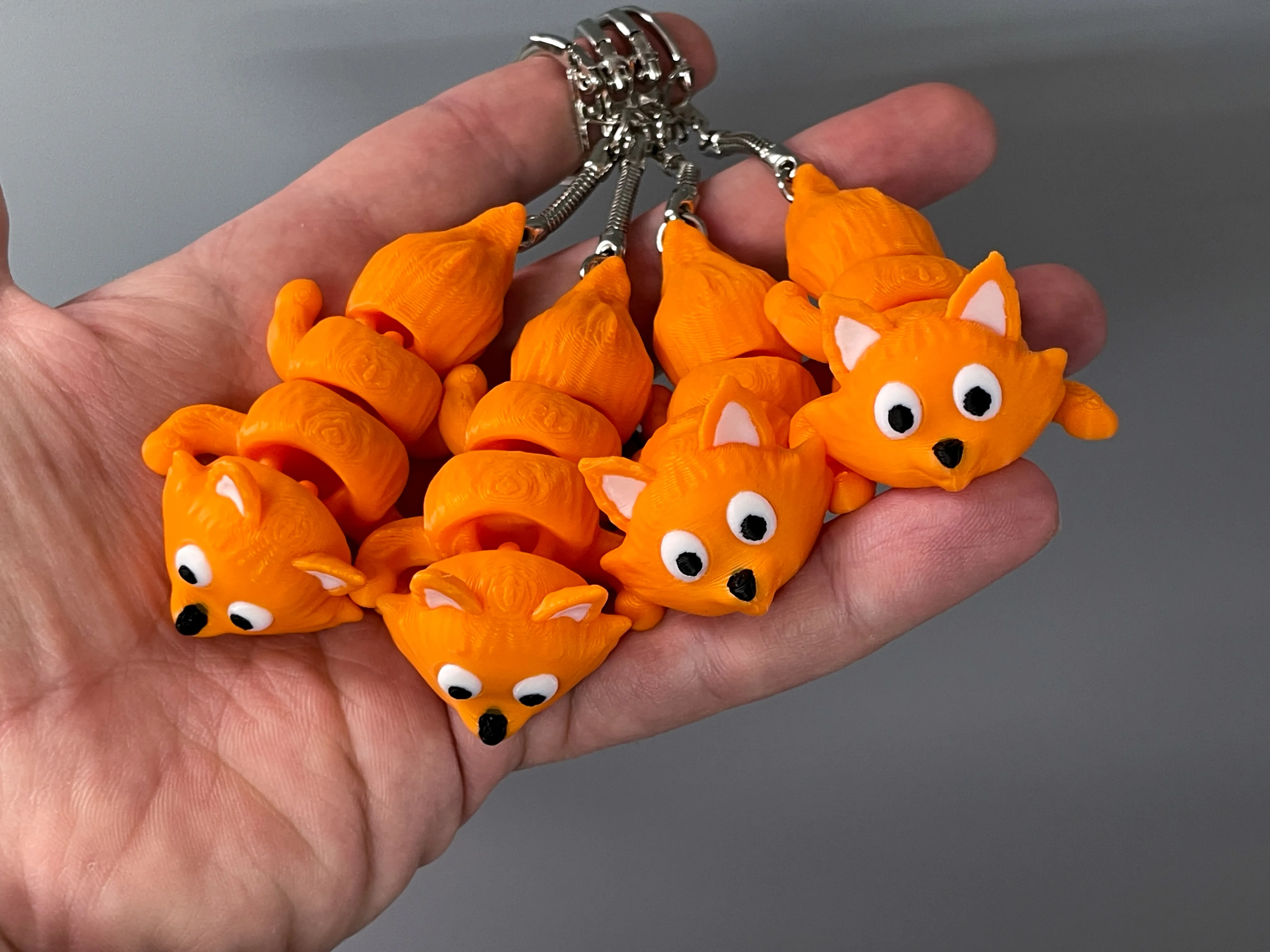 Cute Flexi Fox Keychain