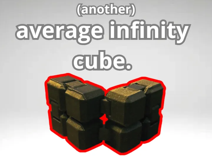another average infinity cube fidget....