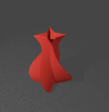 vase in the shape of a star