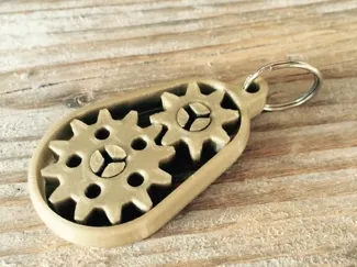 gear keychain