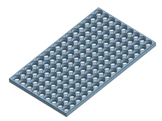 Bullet tray for powder coating of 9mm