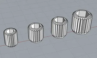 knobs M3-M6