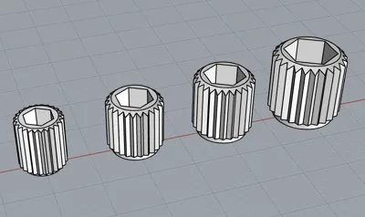 knobs M3-M6