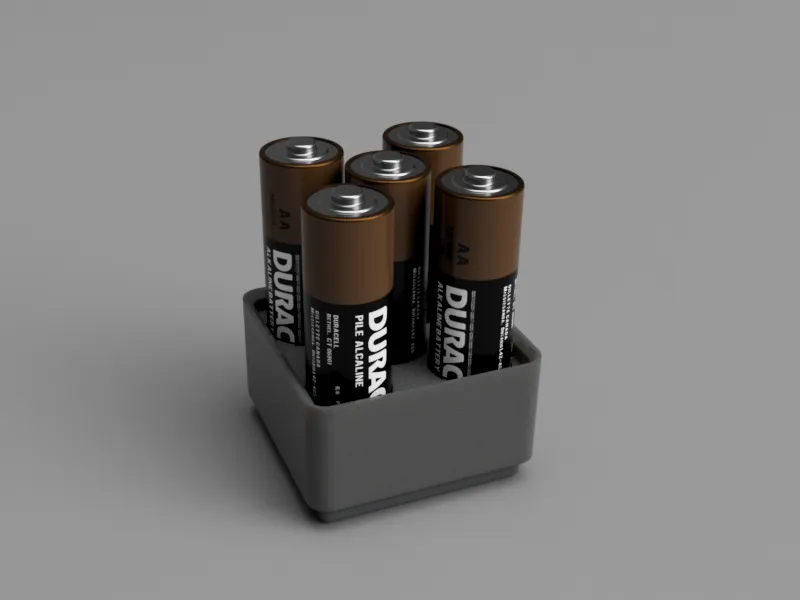 Gridfinity AA Battery Holder - 1x1