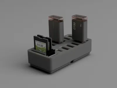 Gridfinity USB/SD Holder - 2x1