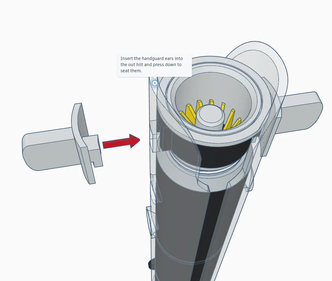 Ahsoka Tano's Lightsaber(Long) from The Clone Wars - Free 3D Print ...
