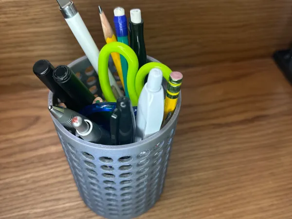 Boîte organisatrice à motif circulaire