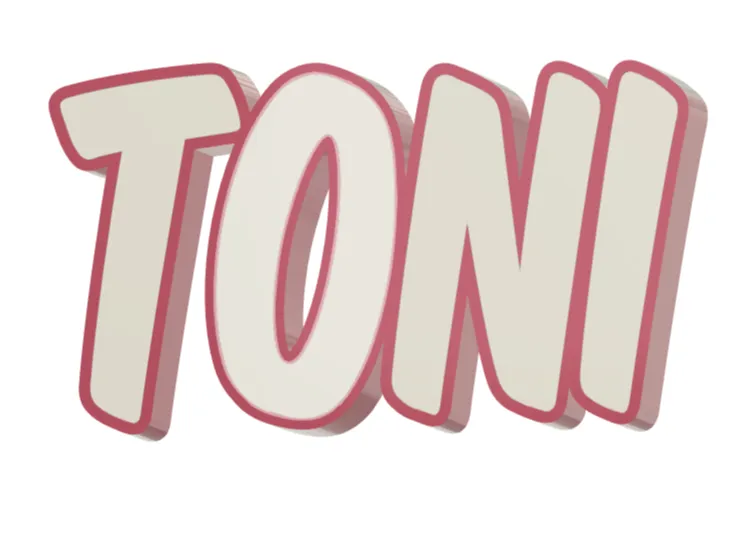 LED Namenslampe "TONI"