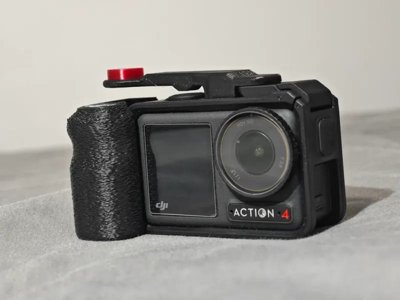 DJI action4 街拍手柄&快门改装套件