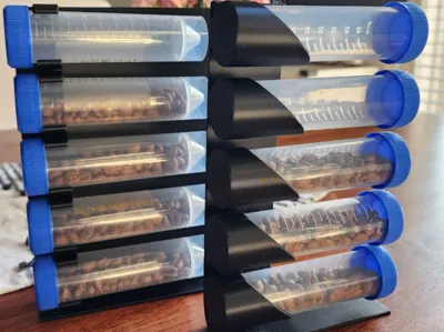 Vertical Single Dose Coffee Bean Storage
