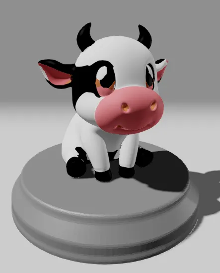 Cute Cow - Free 3D Print Model - MakerWorld