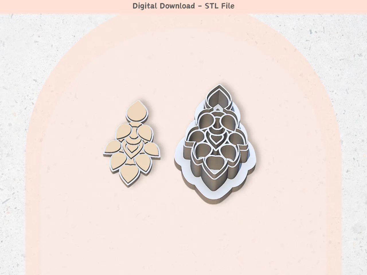 Abstract Earrings Shape 11 Clay Cutter for Polymer view 2