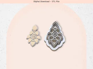 Abstract Earrings Shape 11 Clay Cutter for Polymer