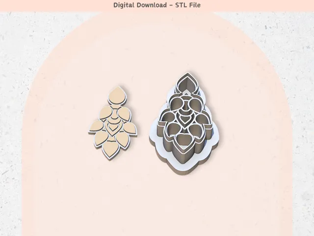 Abstract Earrings Shape 11 Clay Cutter for Polymer