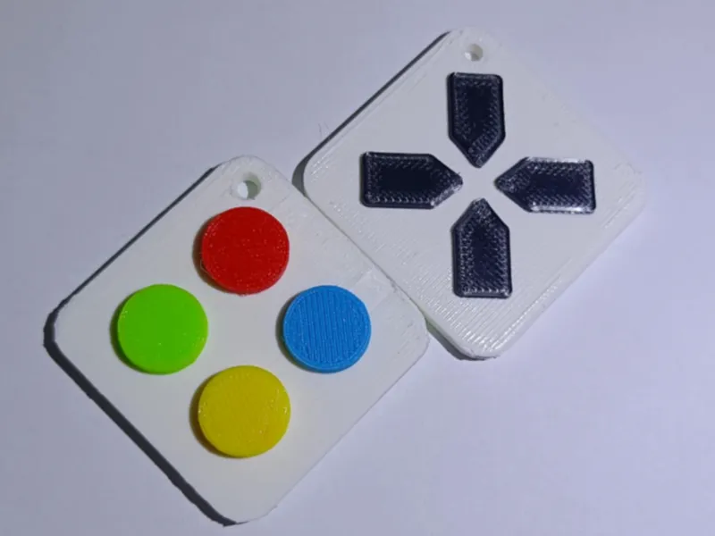 joystick button keyring