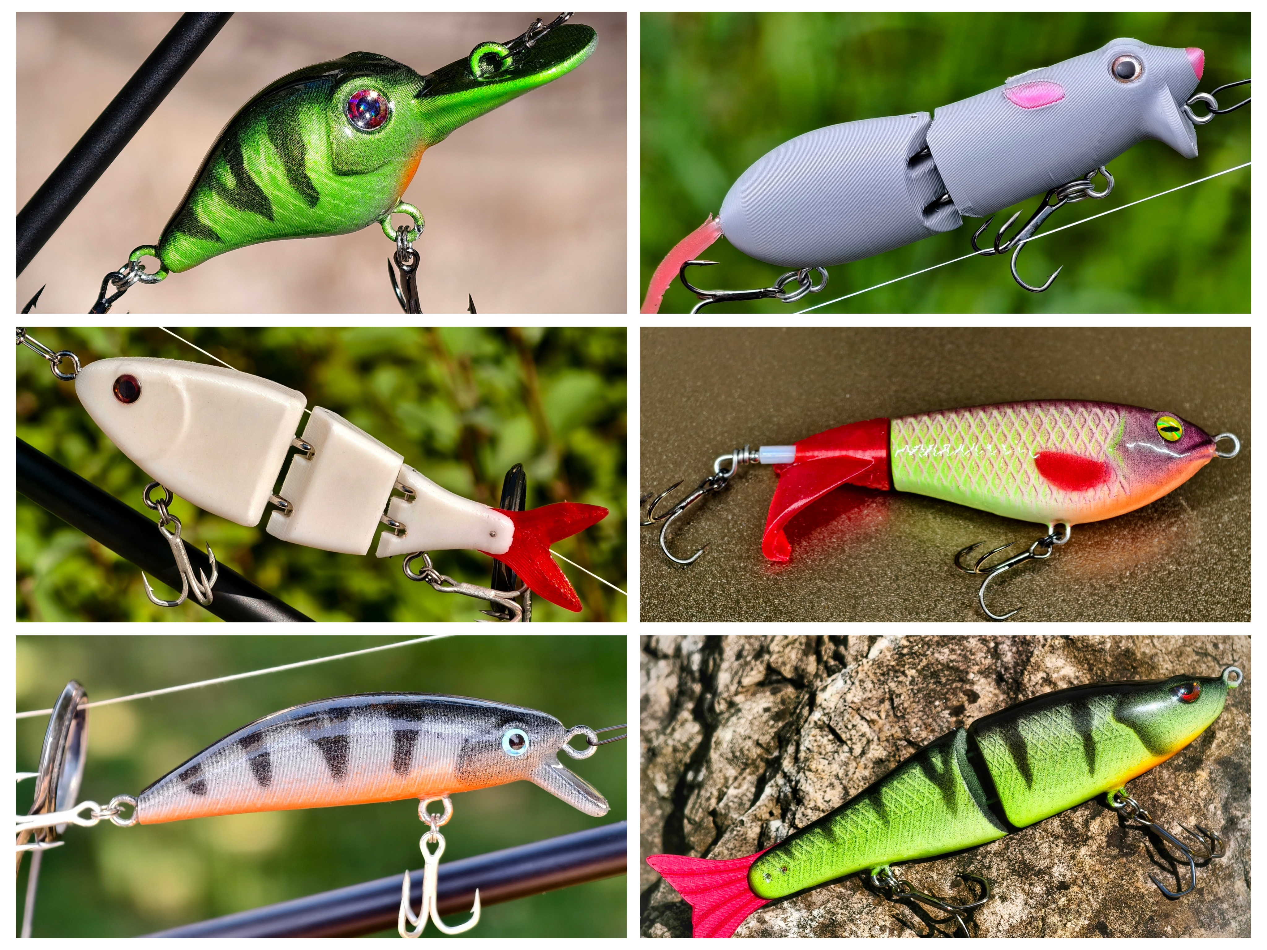 bionic fishing lure amazon 6 PCS Swimming Multi Jointed - 2