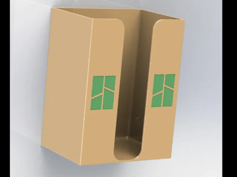 带拓竹LOGO纸巾盒 简约纸巾盒