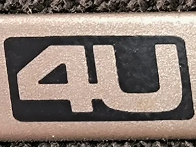 Front panel of the audio speaker 4U