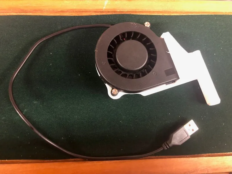 Barrel cooling fan