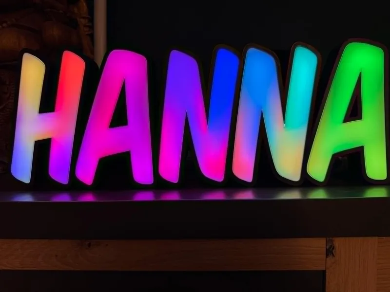 LED Namenslampe "Hanna"