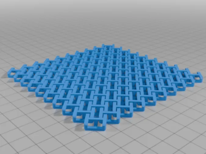 Chainmail Cup Coaster (Print-in-Place)