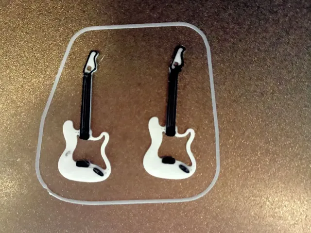 Pendientes Guitarra Electrica