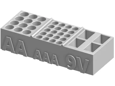 Battery Holder for AA, AAA, and 9V batteries