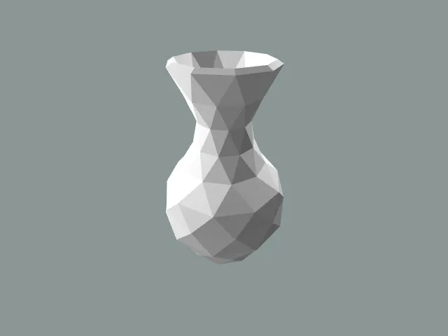 Low poly vase