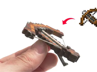 Mini Crossbow from Minecraft (shoots toothpicks)