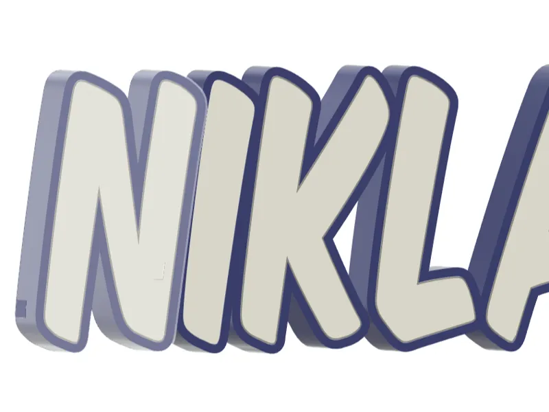 LED Namenslampe "NIKLAS"