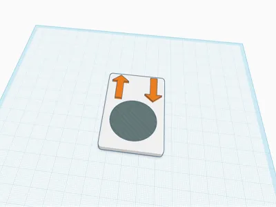 up/down ID plate for 30.5 mm hole