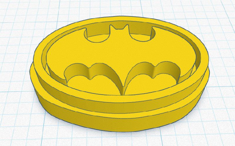 Batman logo stamp 2