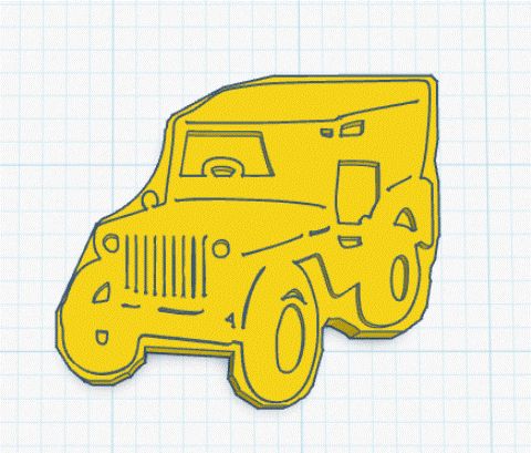 Jepp Willys Stamp