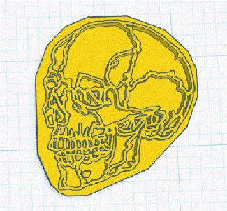 Skull Embossing Stamp