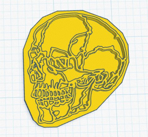 Skull Embossing Stamp