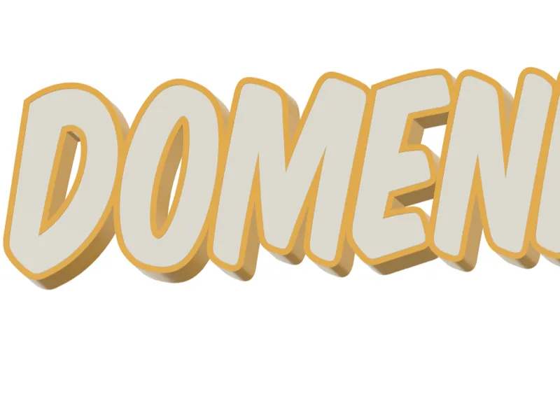 LED Namenslampe "Domenik"