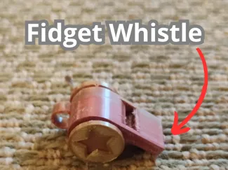 Fidget Whistle V1.0 - The Best 2 in 1 Whistle