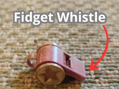 Fidget Whistle V1.0 - The Best 2 in 1 Whistle