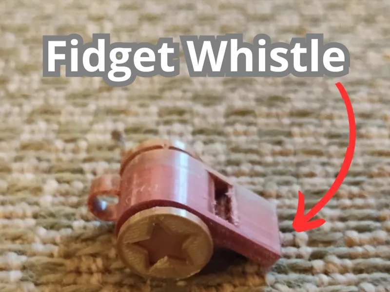 Fidget Whistle V1.0 - The Best 2 in 1 Whistle
