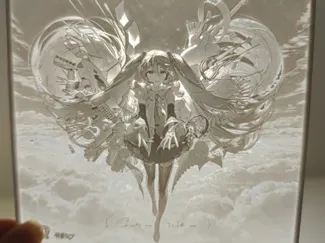 天空初音未来透光浮雕