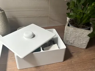 scatola box portagioie con coperchio